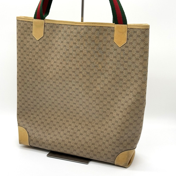 Vintage Gucci Sherry Line Micro Gg Tote #158938G12B - Picture 6 of 15